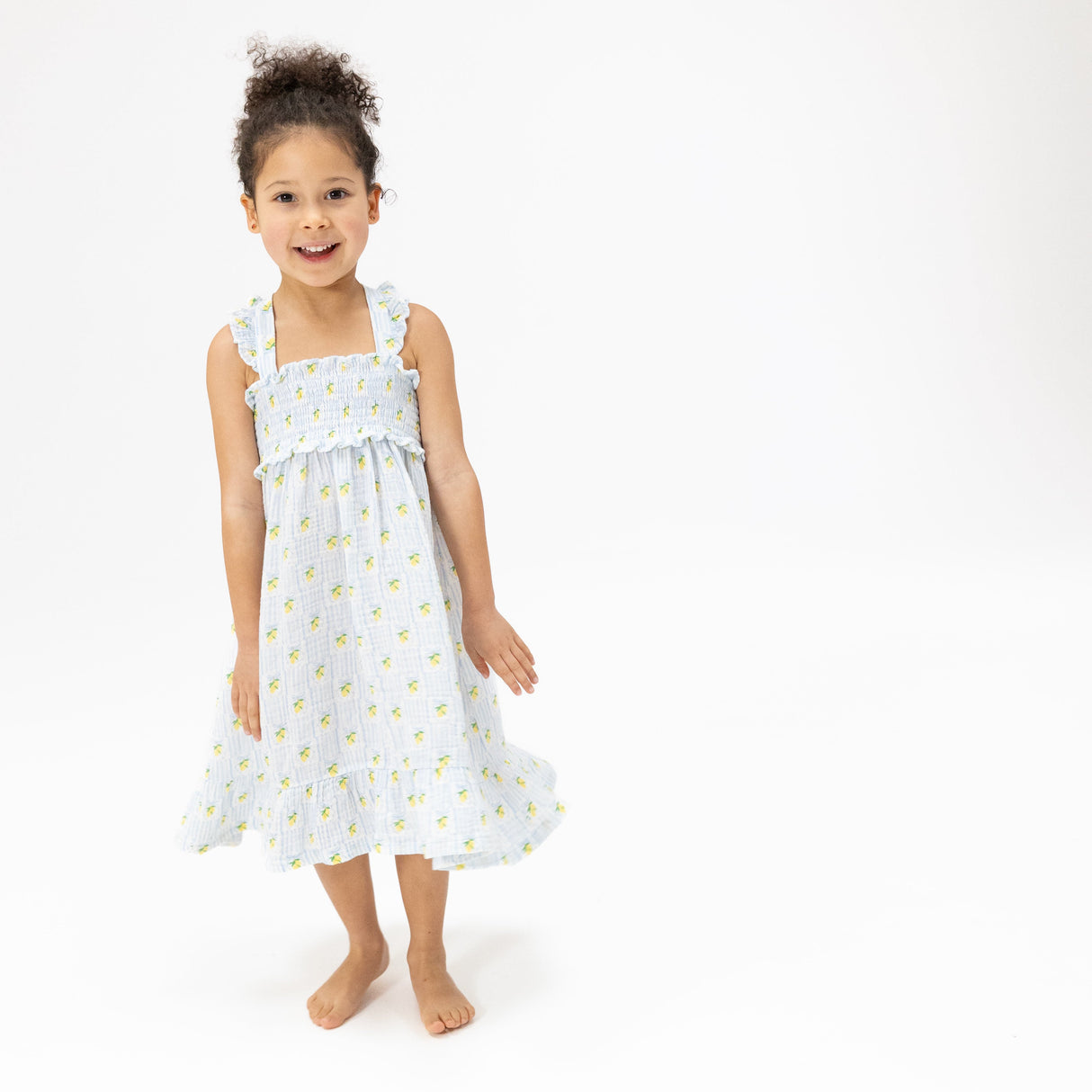 Angel Dear Lovely Lemons Smocked Top with Bloomer
