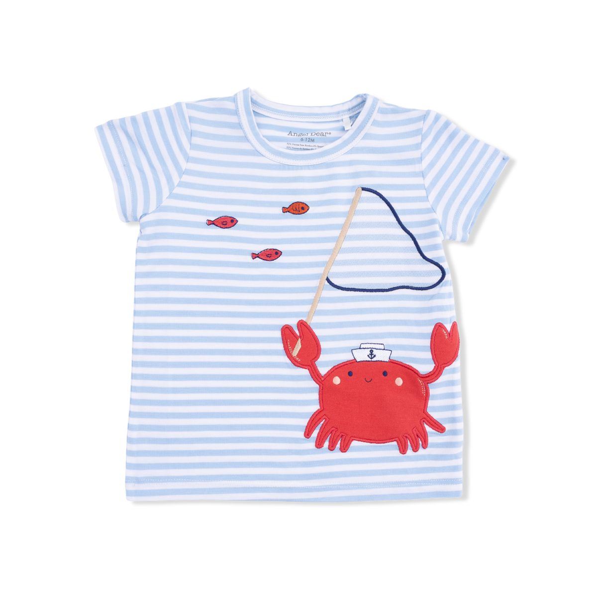 Angel Dear Sailor Sea Creatures Applique Crew Neck w/ Cargo Short