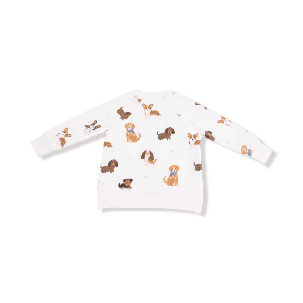 Angel Dear Best Friend Dogs Raglan Sweatshirt & Jogger Set