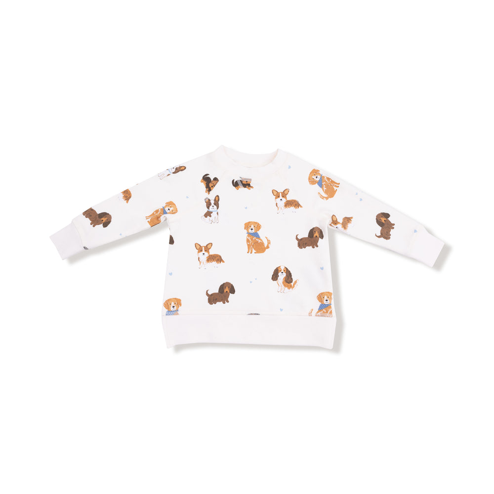 Angel Dear Best Friend Dogs Raglan Sweatshirt & Jogger Set