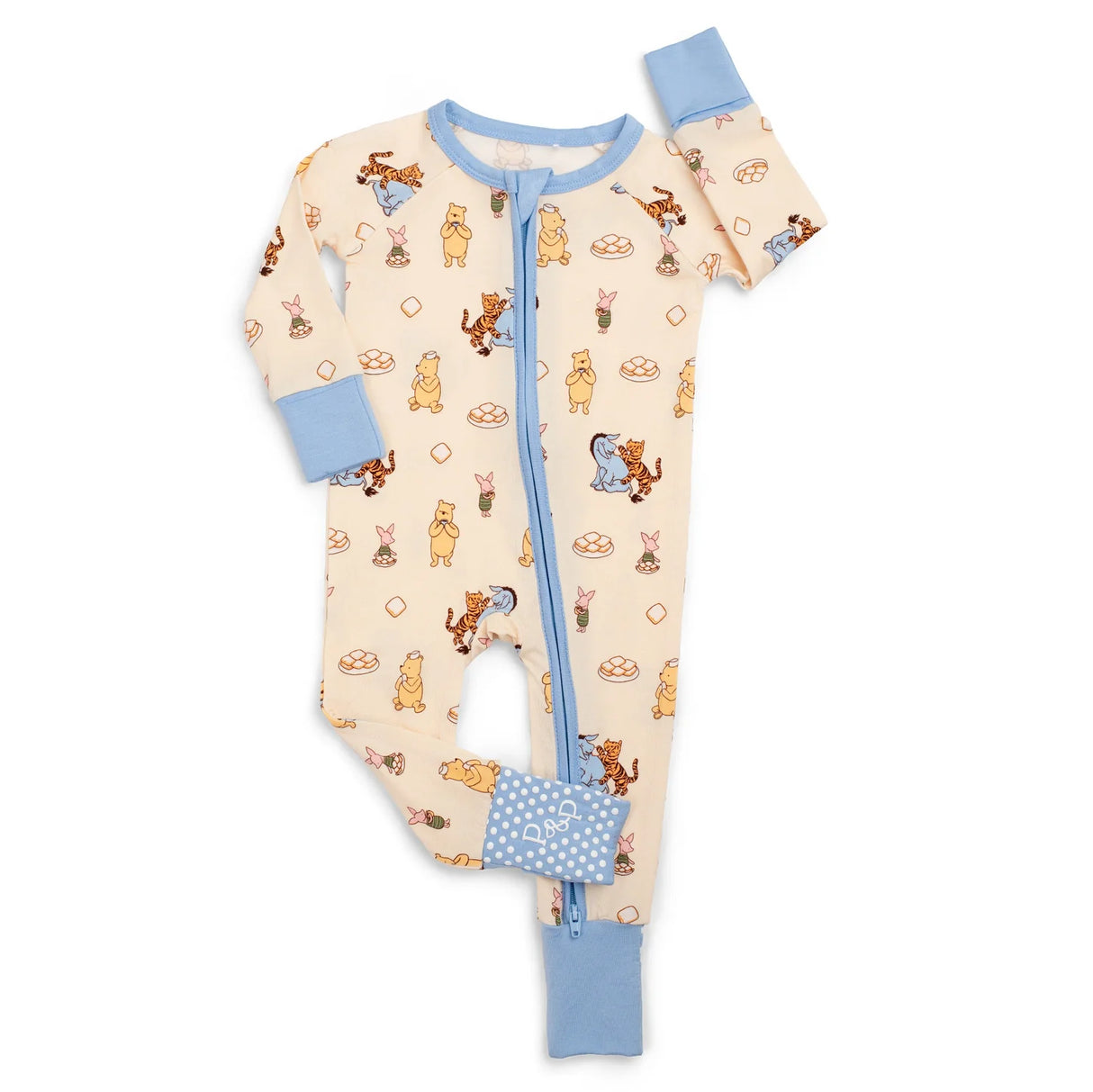 Pearls & Pelicans Pooh's Beignet Adventure Bamboo Zip Up Pajamas