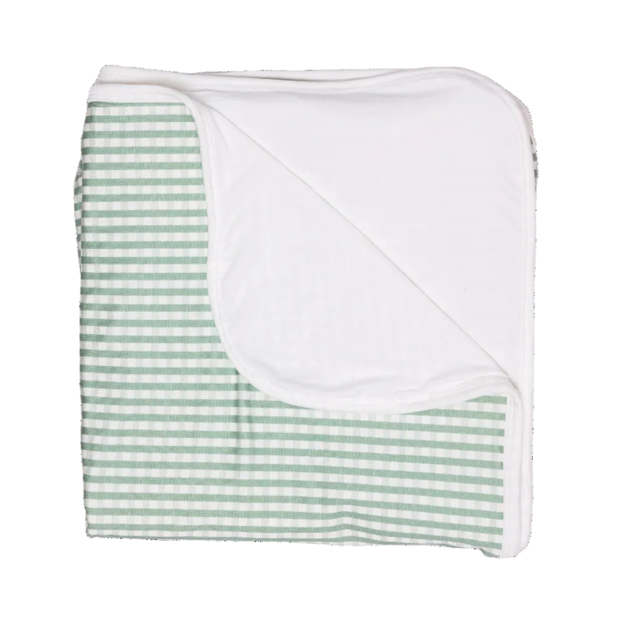 Uptown Baby Bamboo Blanket | Sage Gingham