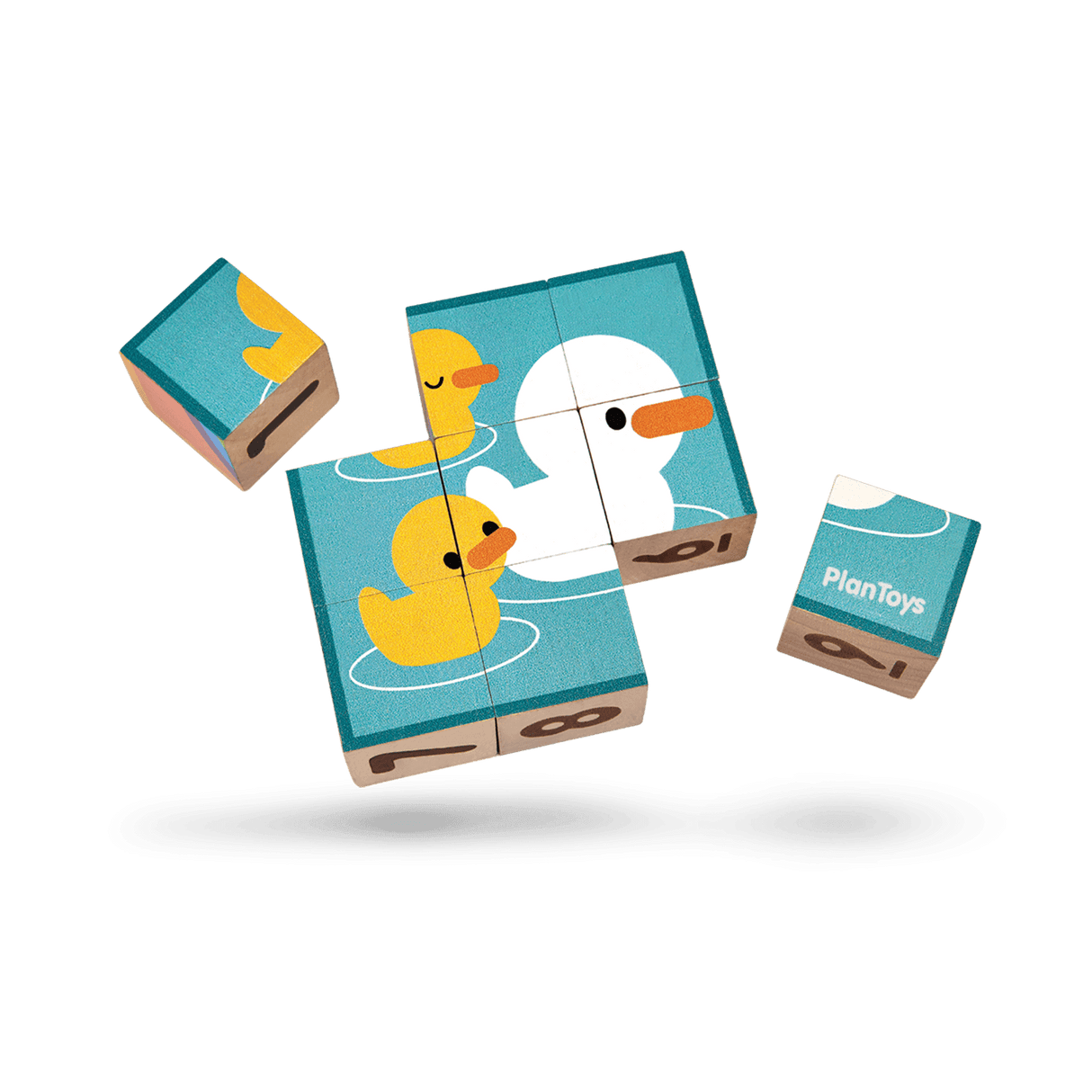 Duck Wooden Puzzle Cubes