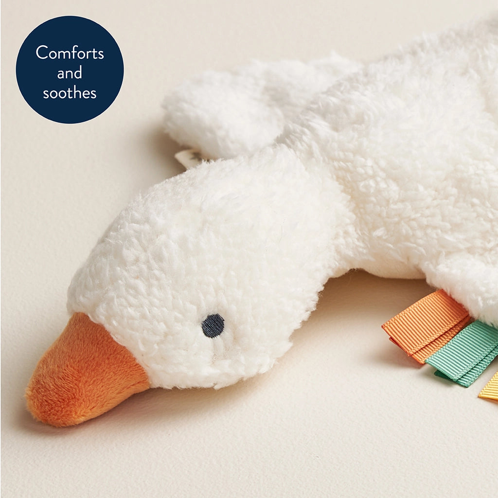 Itzy Ritzy Goose Bitzy Pal Natural Rubber Pacifier and Plush Toy