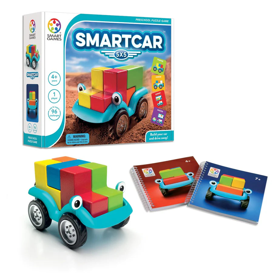 Smart Toys Smart Car 5x5 Wooden Puzzle Game and Toy