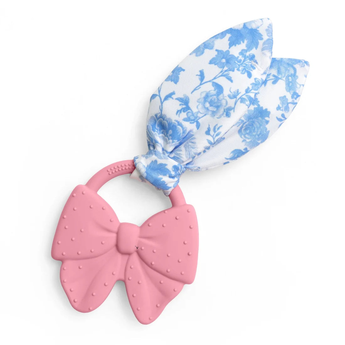 Itzy Ritzy Pink Bow Crinkle Crew Sensory Teether
