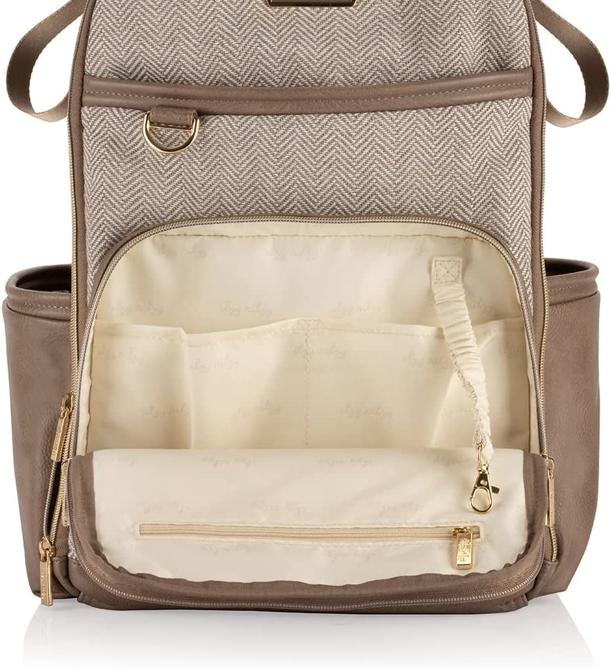 Itzy Ritzy Boss Plus Backpack Diaper Bag | Vanilla Latte (in store exclusive)