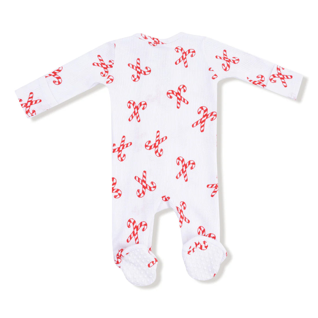 Angel Dear Candy Canes 2-Way Zipper Footie