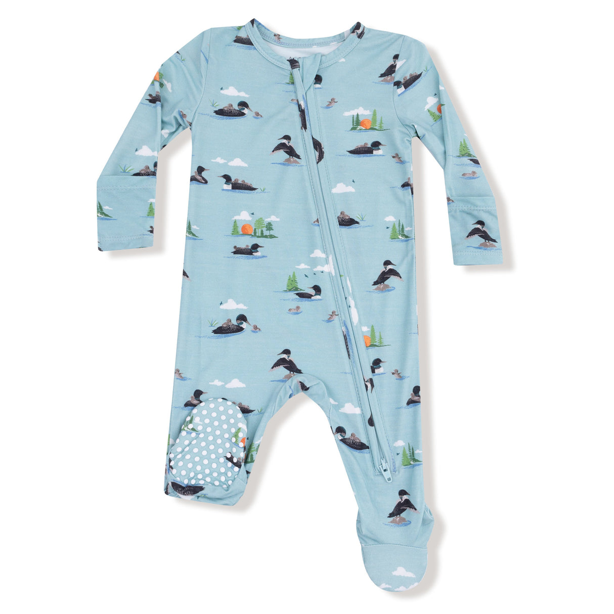 Angel Dear Loons Bamboo 2 Way Zipper Footie