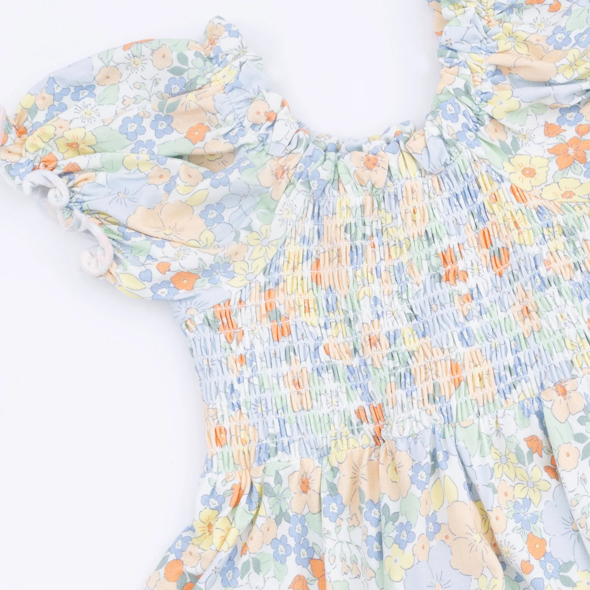 Angel Dear Georgia Floral Smocked Twirly Dress