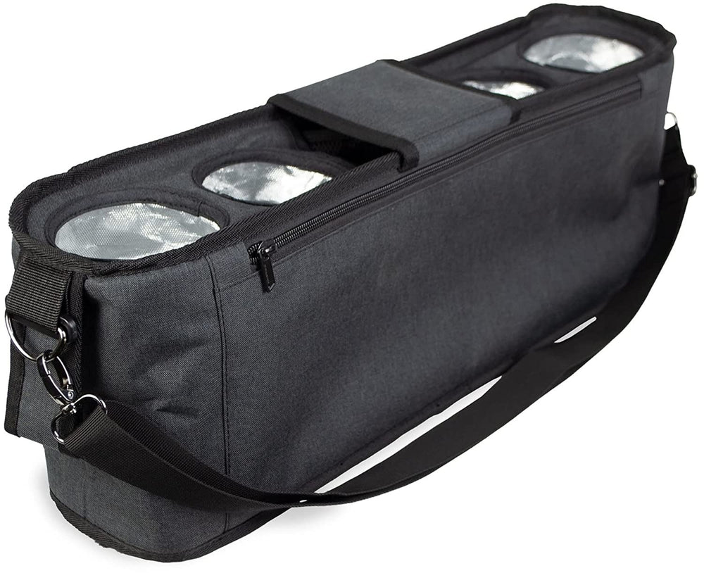 WonderFold 4-Cup Insulated Parent Console | Black