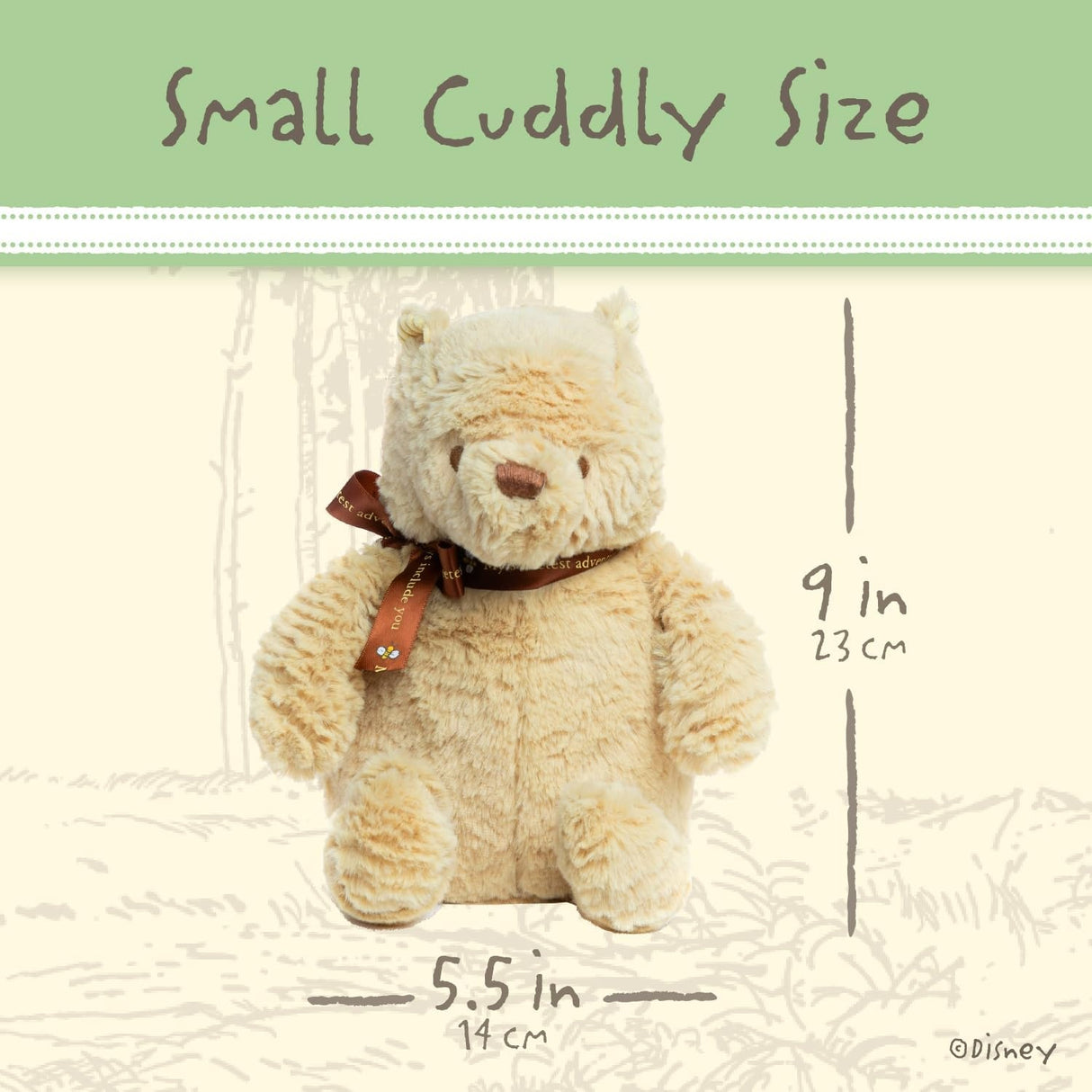 Winnie the Pooh Classic Small Floppy Plush Toy | Pooh Bear