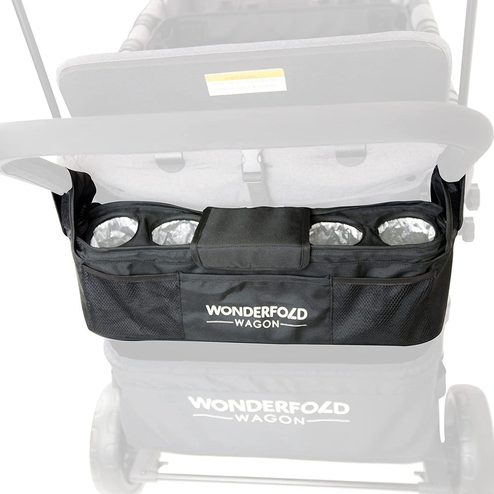 WonderFold 4-Cup Insulated Parent Console | Black