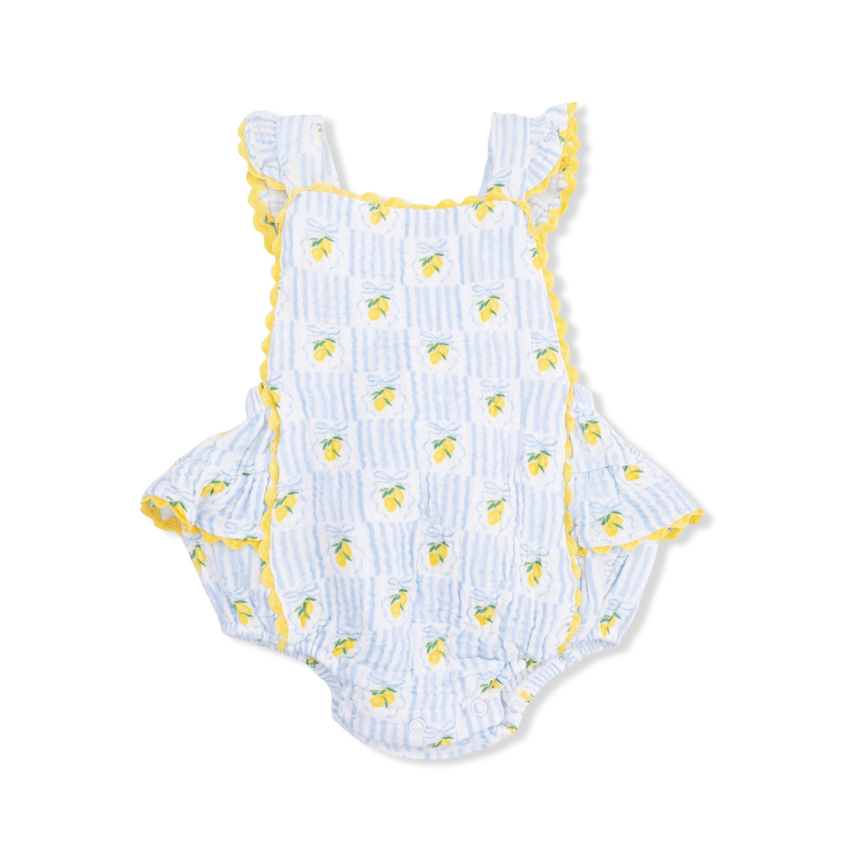 Angel Dear Lovely Lemons Ric Rac Ruffle Sunsuit