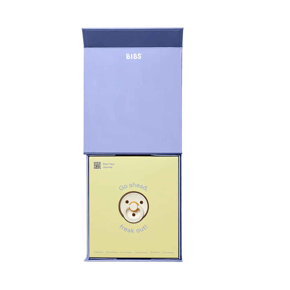 BIBS Baby On The Way Announcement Paci Gift Box