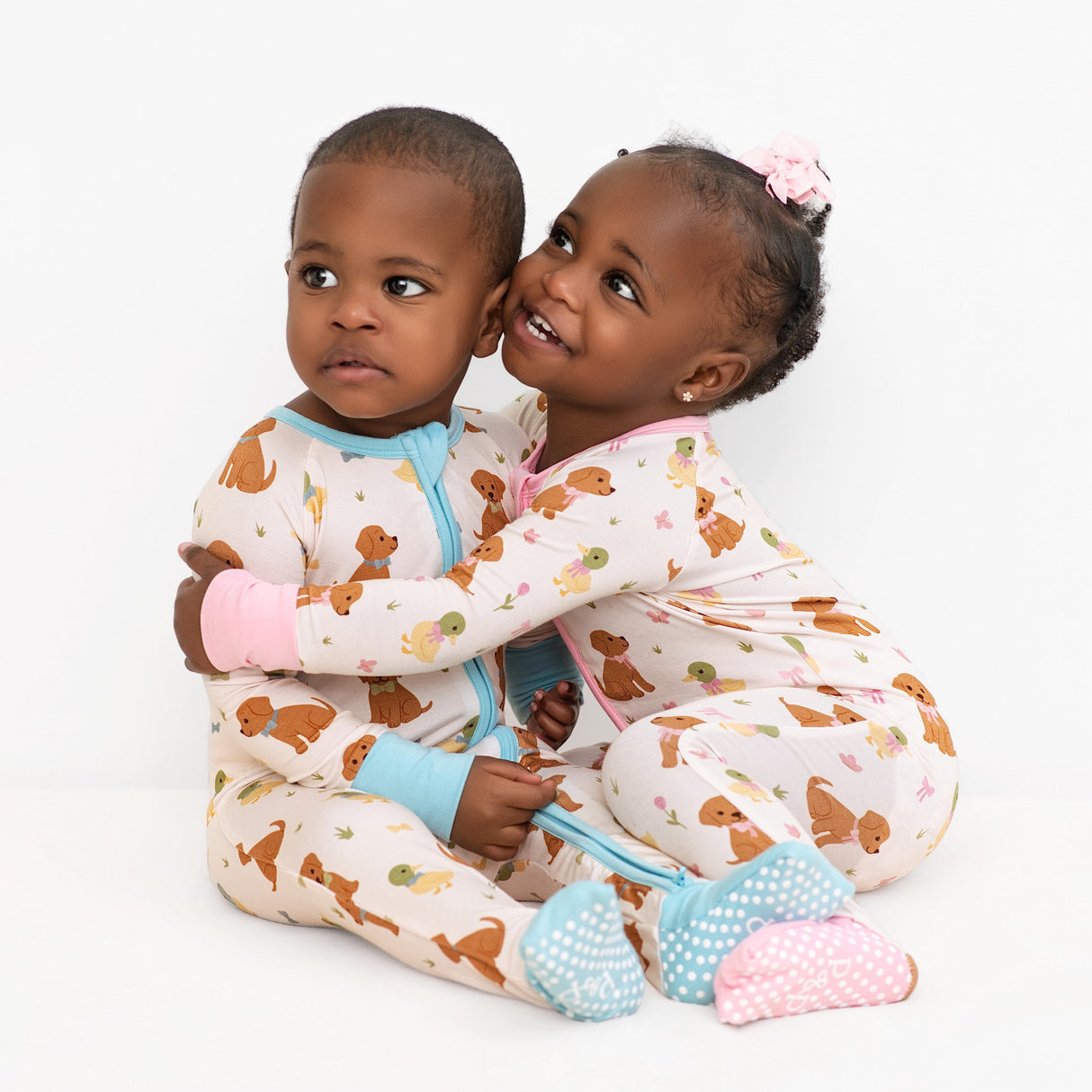 Pearls & Pelicans Southern Beaus Bamboo Zip Up Pajamas