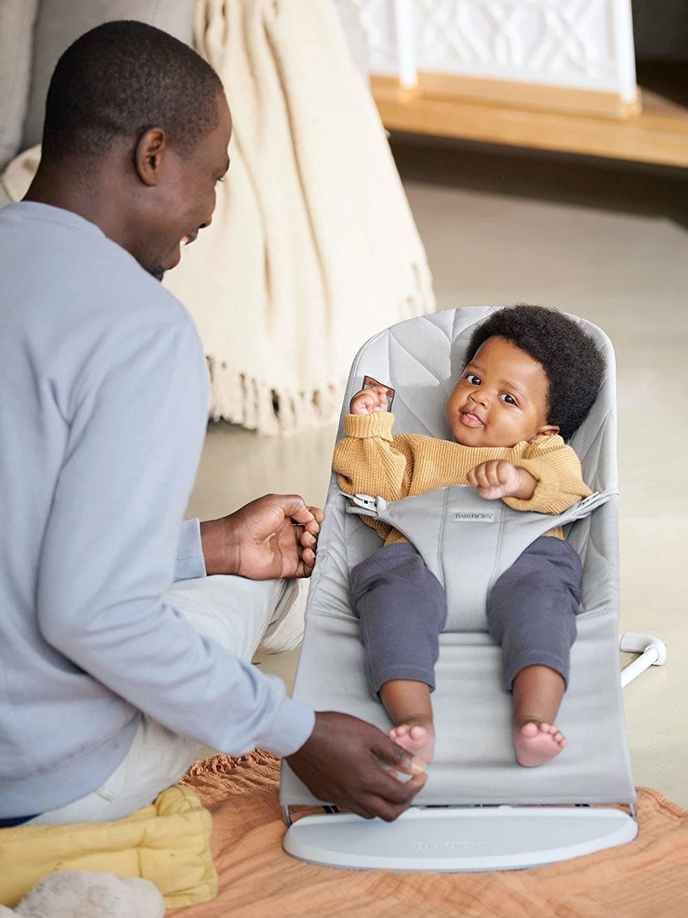 BabyBjorn Bouncer Bliss  - Petal Quilt Cotton (in store exclusive)