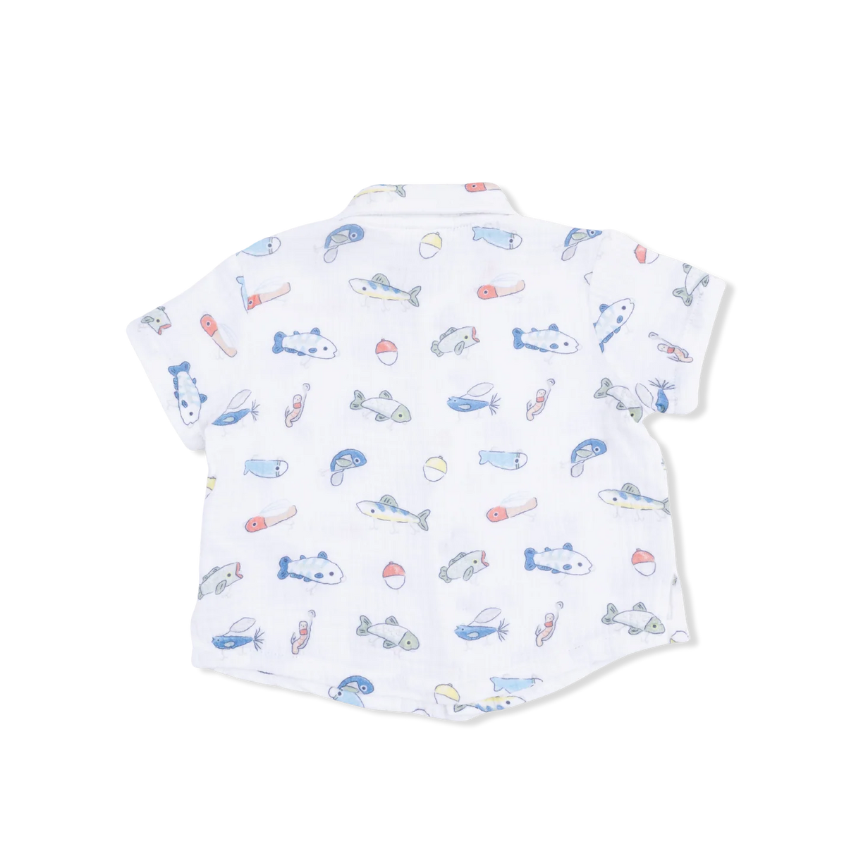 Angel Dear Fishing Lures Polo Button Up w/ Casual Short