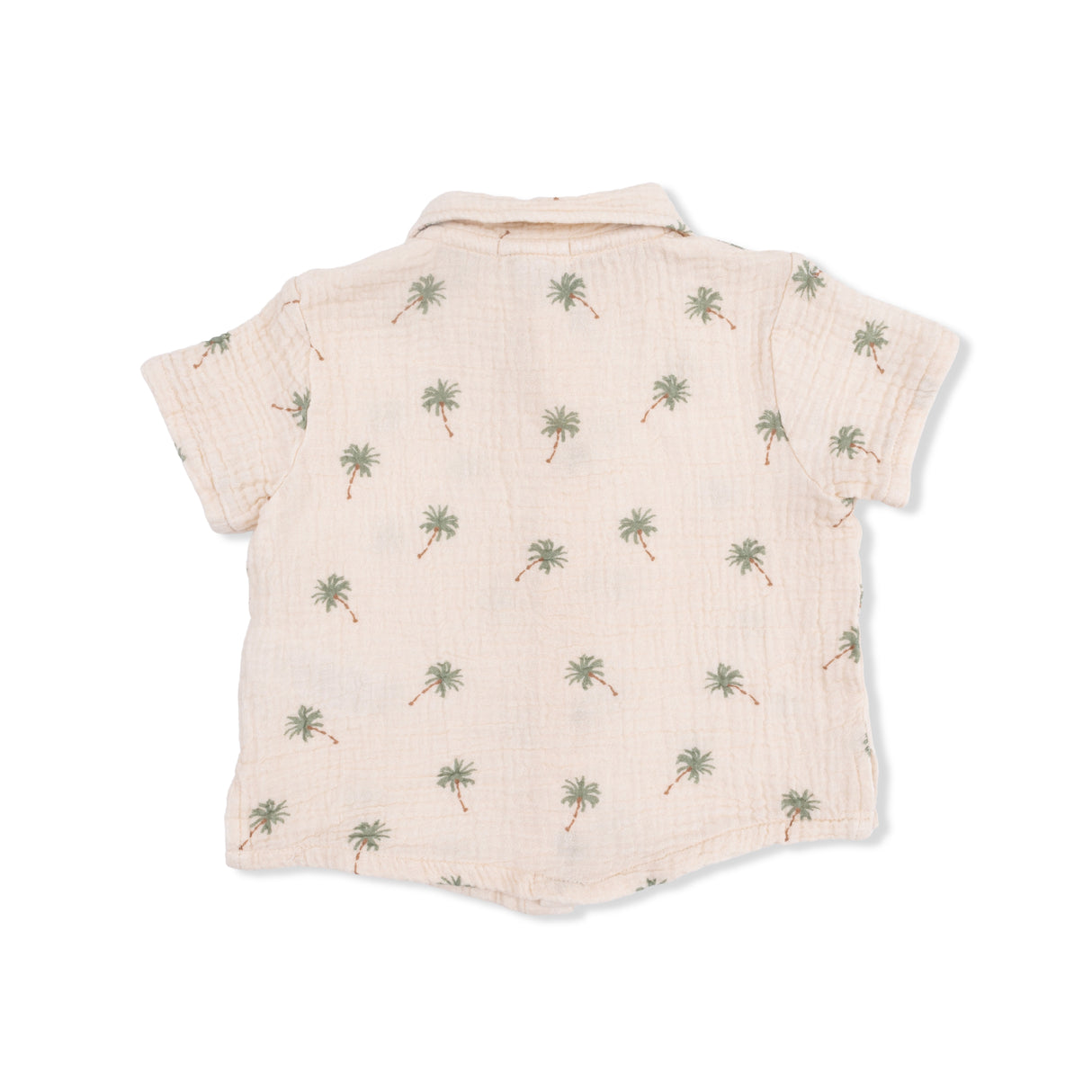 Angel Dear Palm Trees Polo Button Up w/ Casual Short