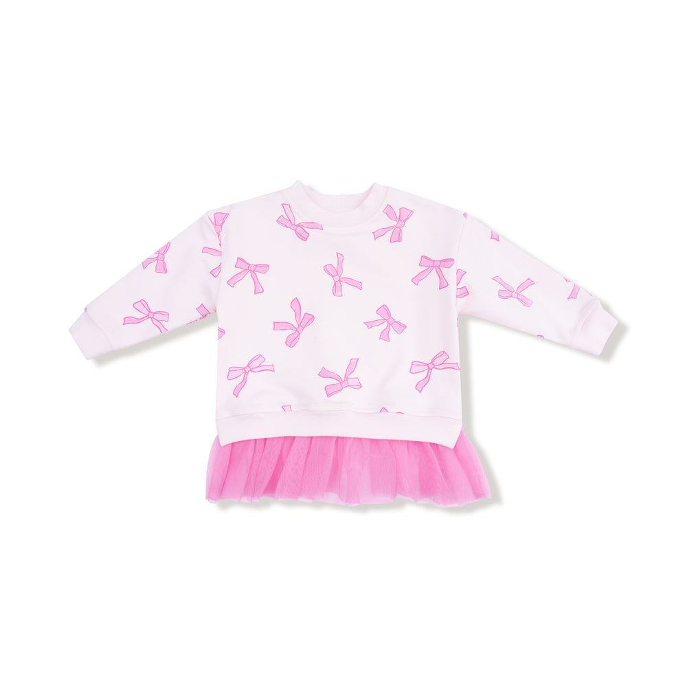 Angel Dear French Terry Pretty Bows | Ruffle Sweatshirt & Ribbed Leggings