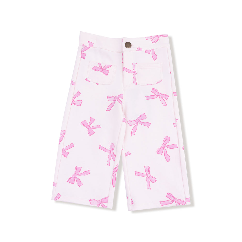 Angel Dear French Terry Pretty Bows | Ruffle Sweatshirt & Ribbed Leggings