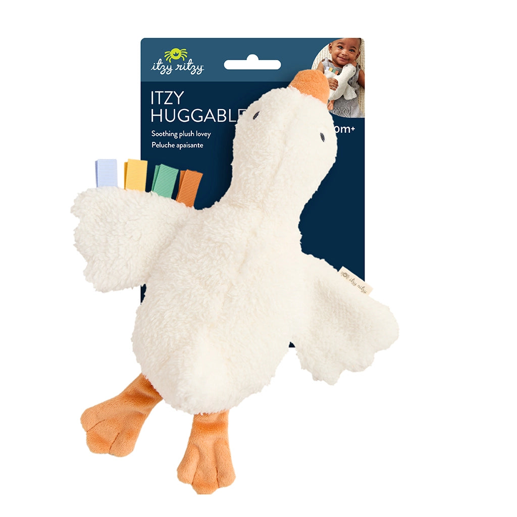 Itzy Ritzy Goose Bitzy Pal Natural Rubber Pacifier and Plush Toy