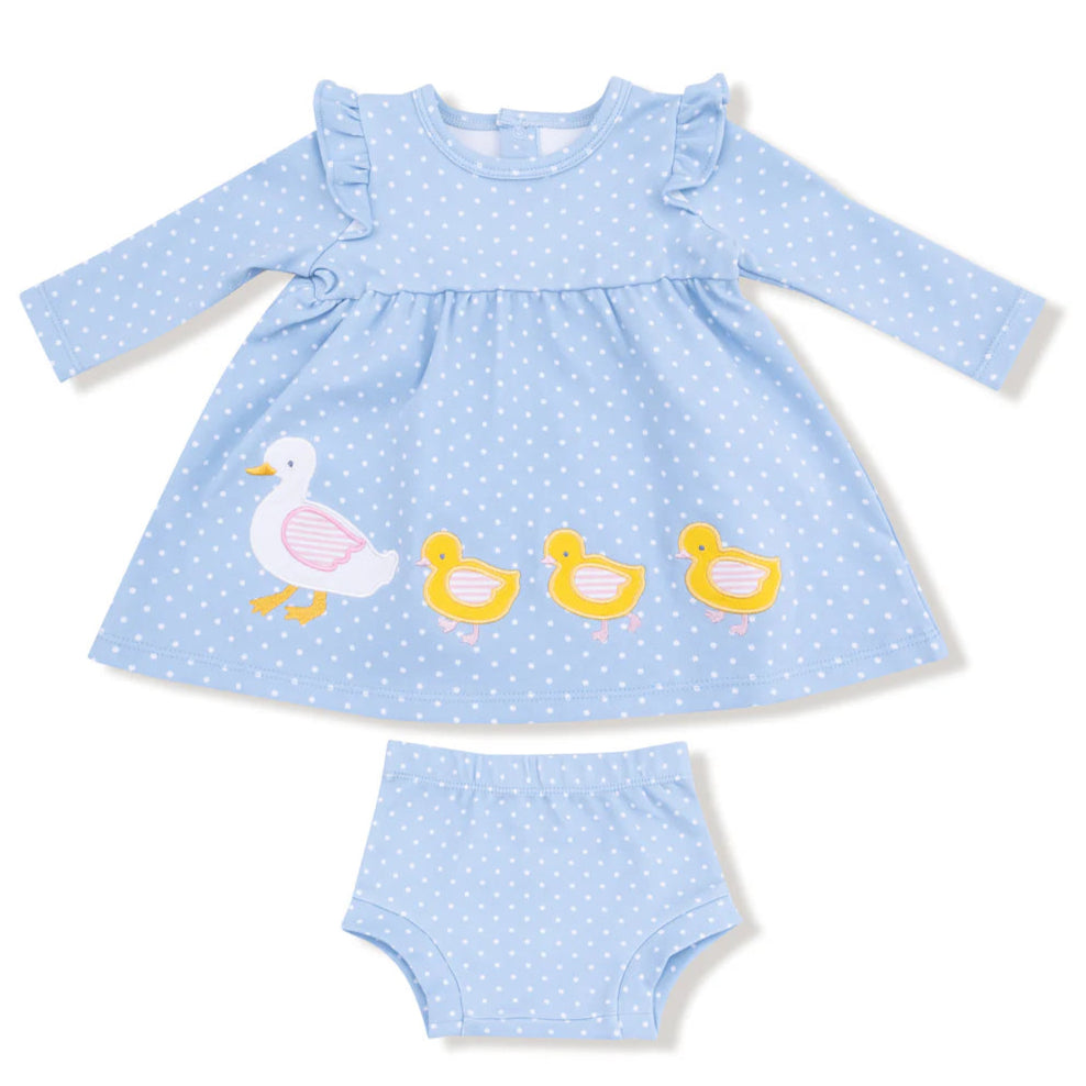 Angel Dear Duck Family Organic Dress with Diaper Cover