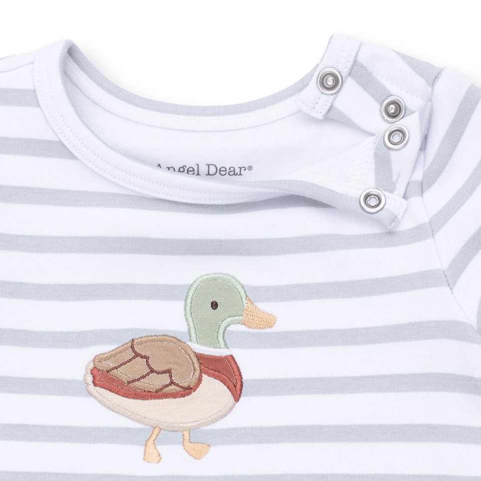 Angel Dear Mama Mallard L/S Snap Shoulder Romper