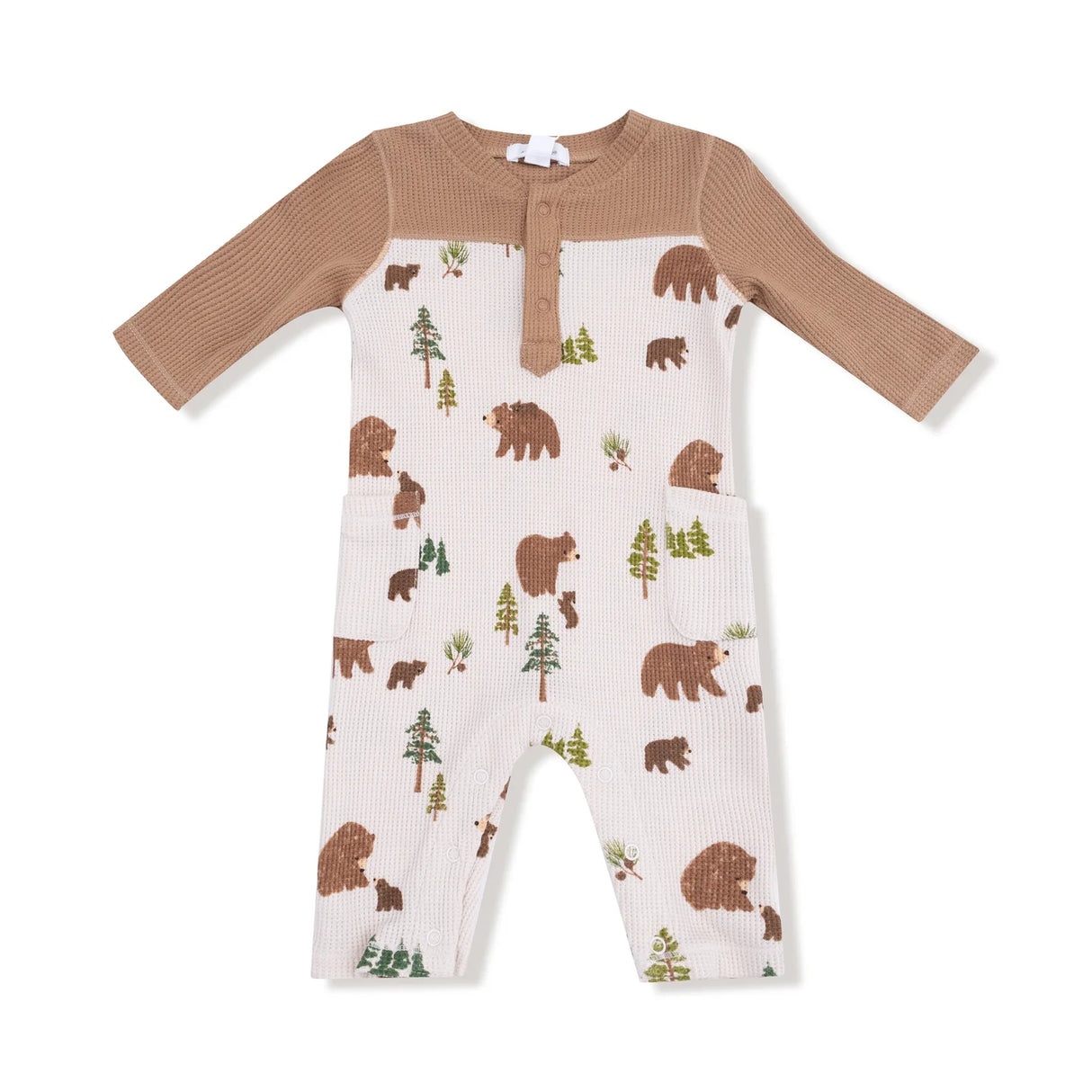 Angel Dear Sweet Brown Bears Romper