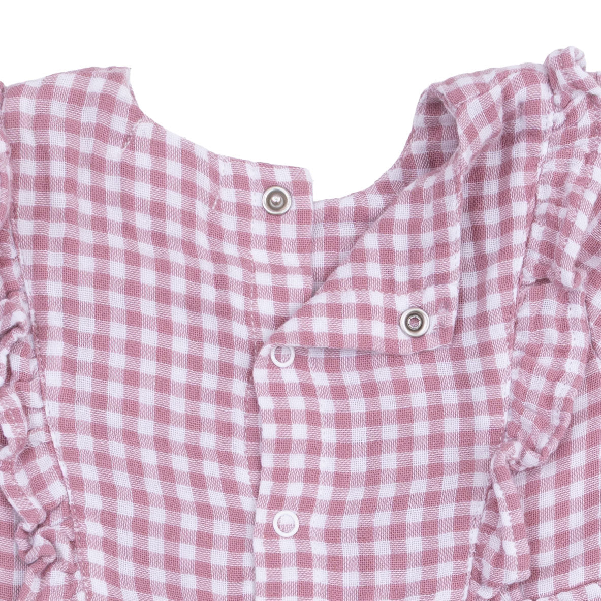 Angel Dear Berry Gingham L/S Ruffle Dress & Legging