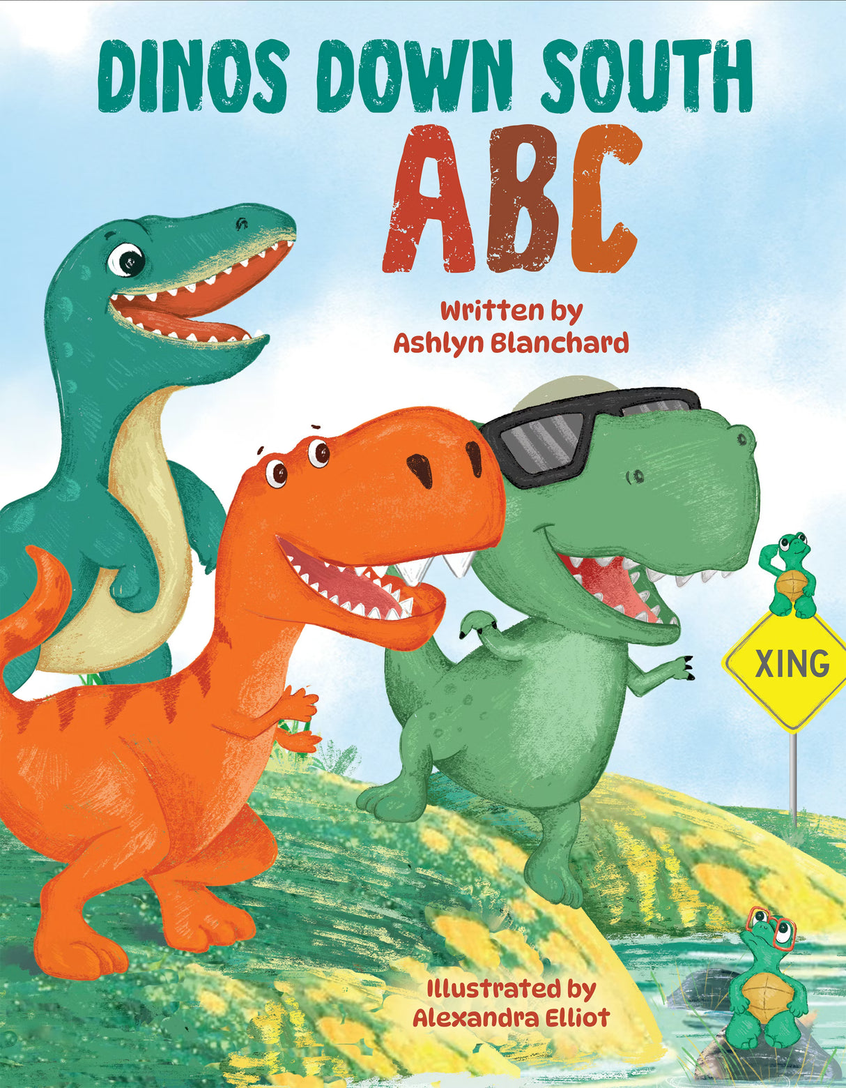 Dinos Down South ABC Hardcover Book