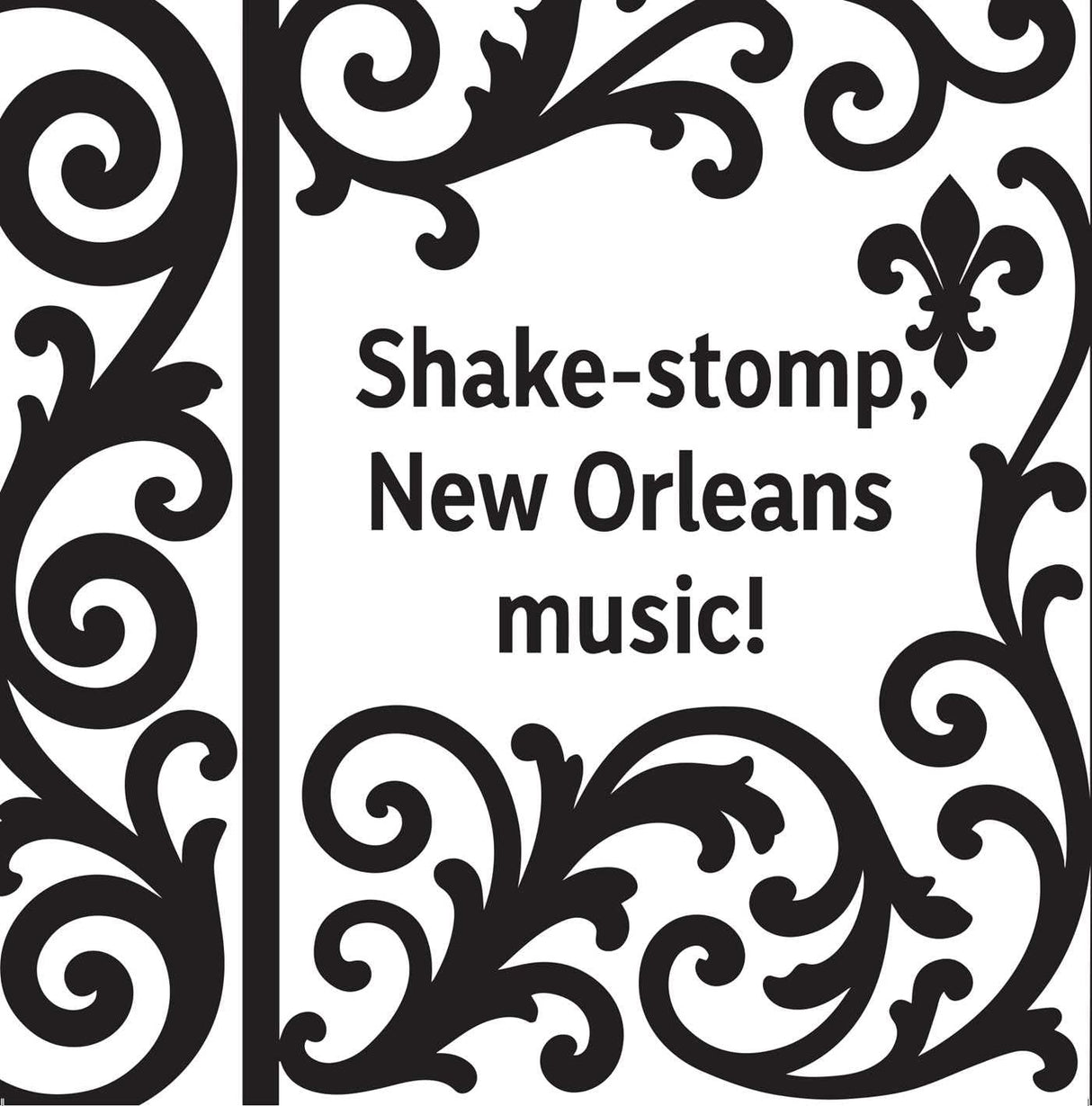 Patterns of New Orleans | A Lullaby in Wrought Iron High Contrast Board Book