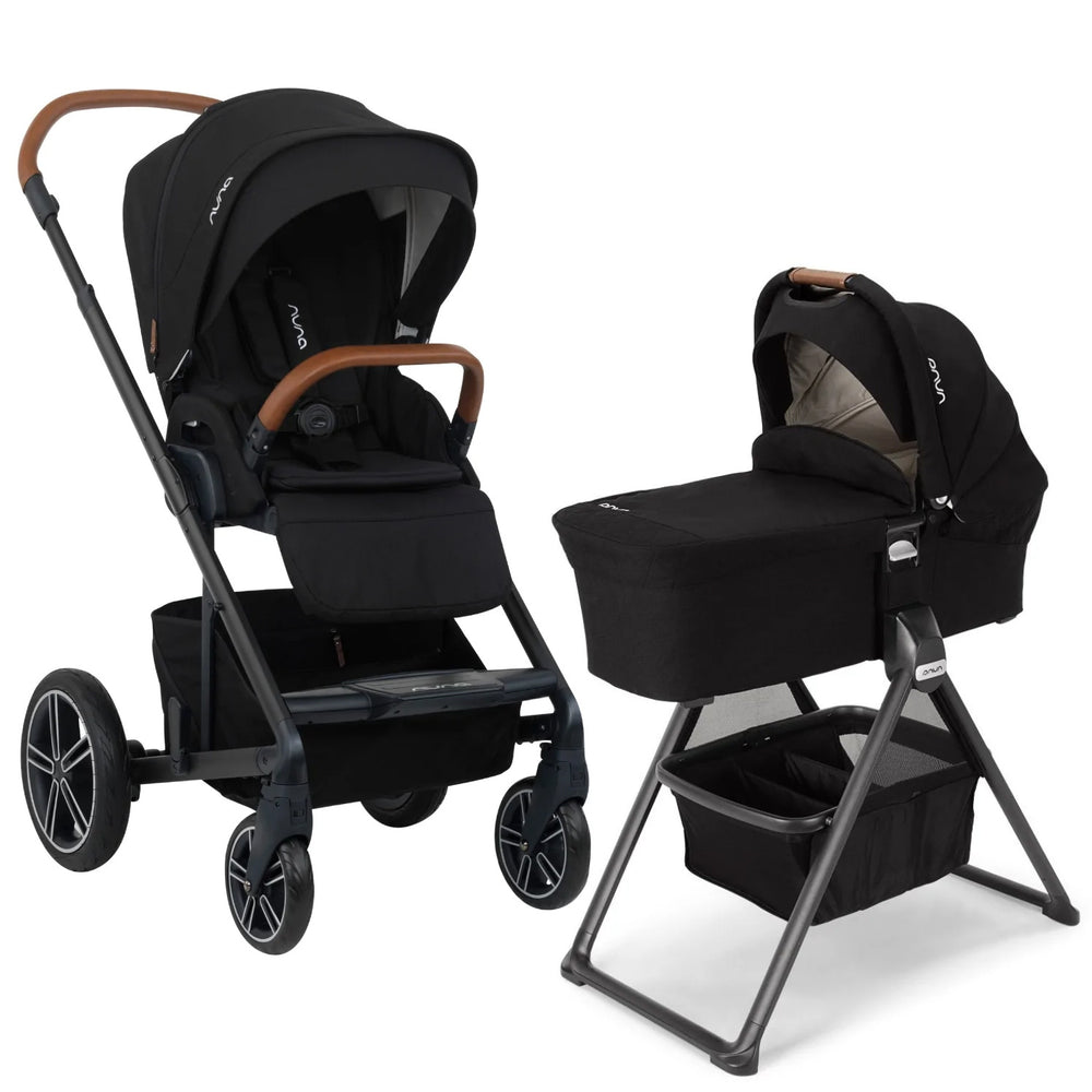 Preorder: NUNA MIXX Series Bassinet + Stand (one box) | Caviar