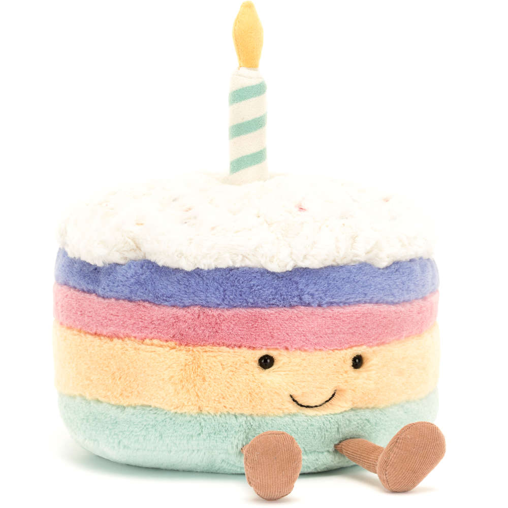 Jellycat Amuseables Rainbow Birthday Cake