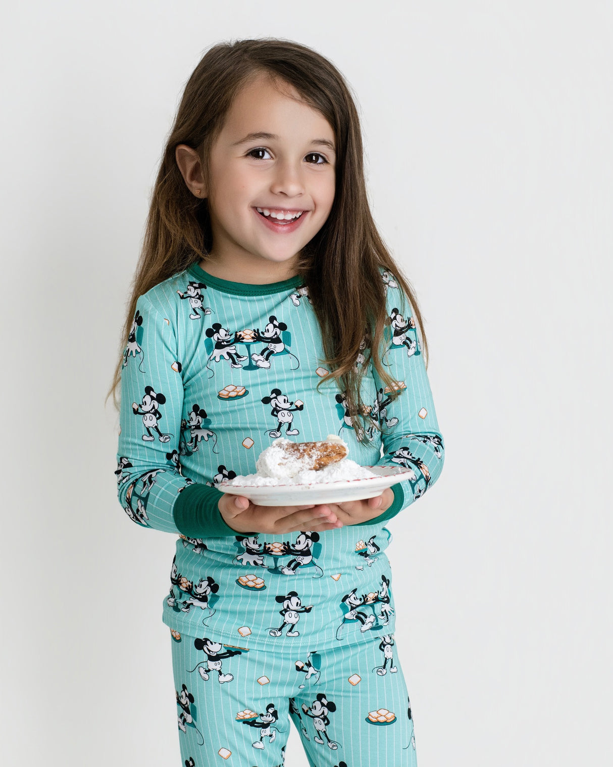 Pearls & Pelicans Powdered Sugar Pals Bamboo Two-Piece Pajamas