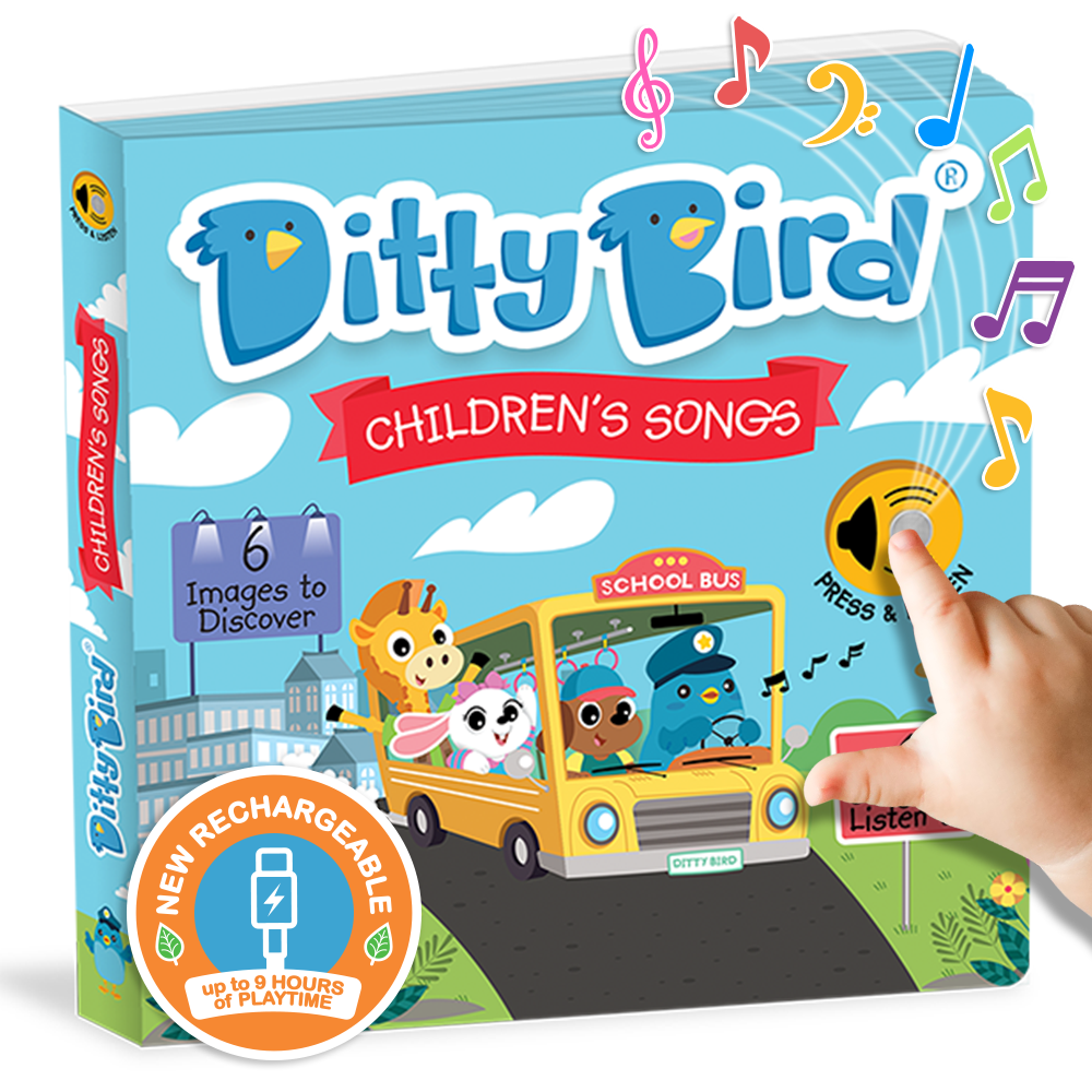 Children's Songs Ditty Bird Musical Board Book | USB-C Rechargeable