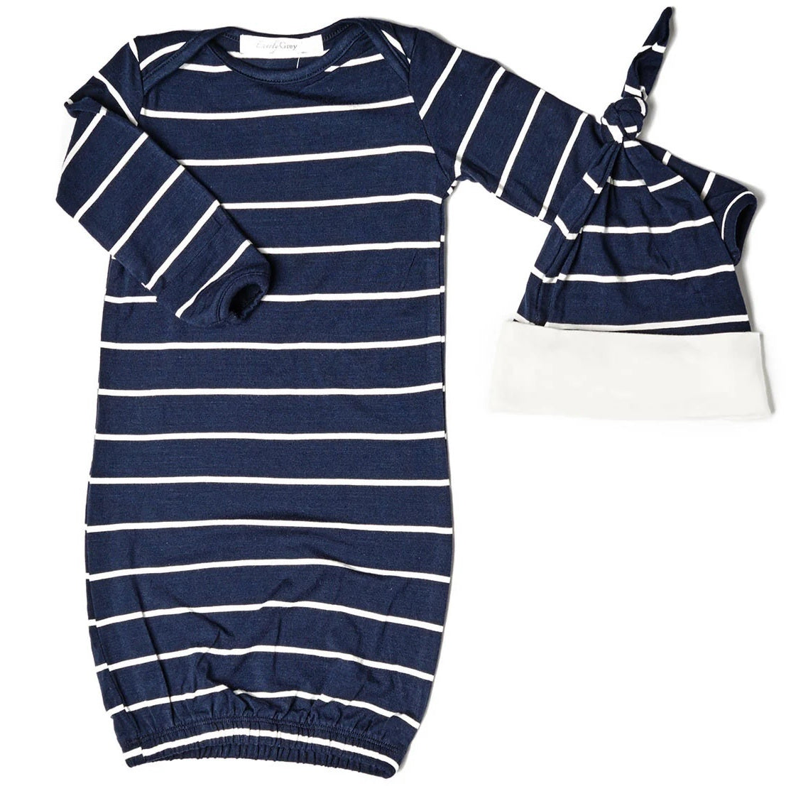 Everly Grey Adaline 5-Piece Mom and Baby Matching Gift Set | Adult Short Loungewear Set Newborn Gown and Hat Set