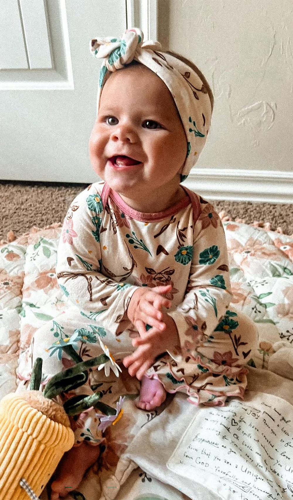 Everly Grey Ruffle Romper 2-Piece | Magnolia