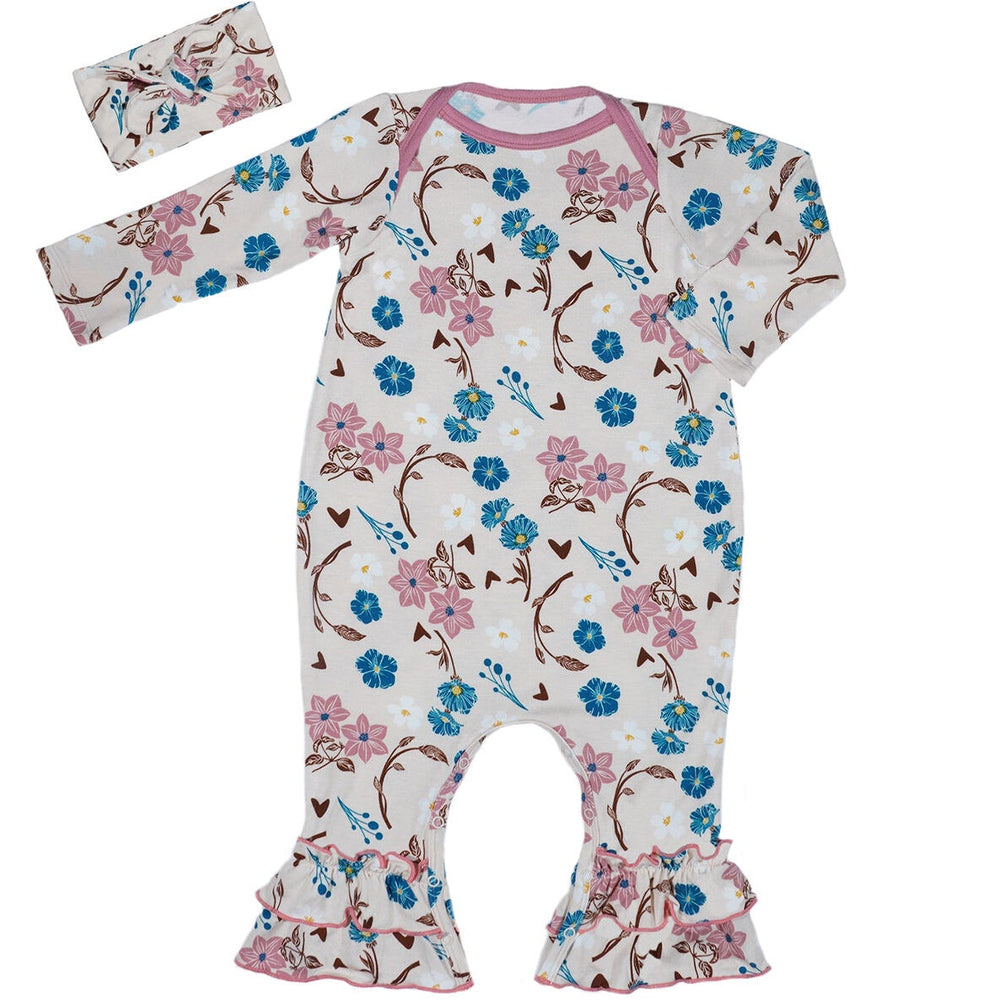 Everly Grey Ruffle Romper 2-Piece | Magnolia