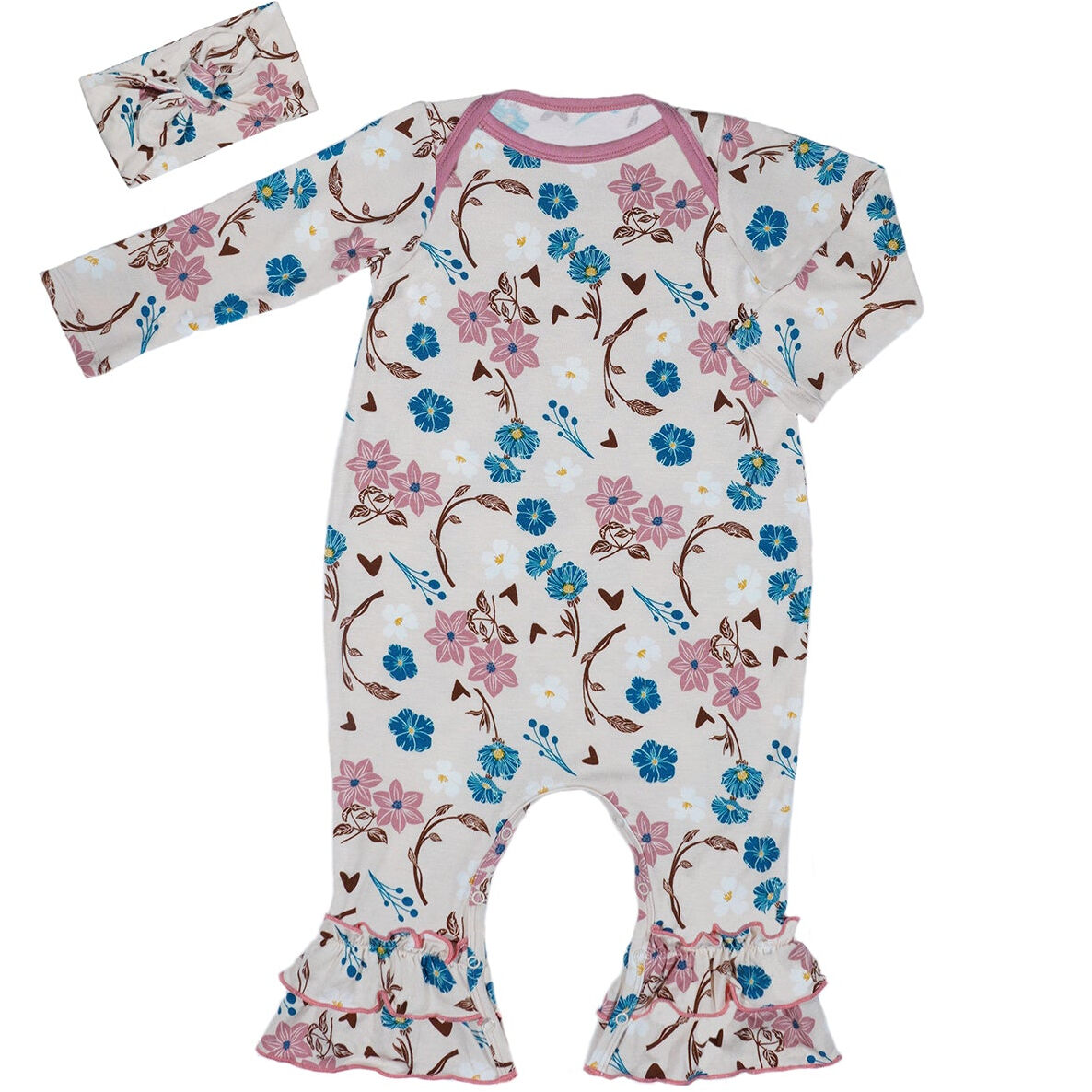 Everly Grey Ruffle Romper 2-Piece | Magnolia