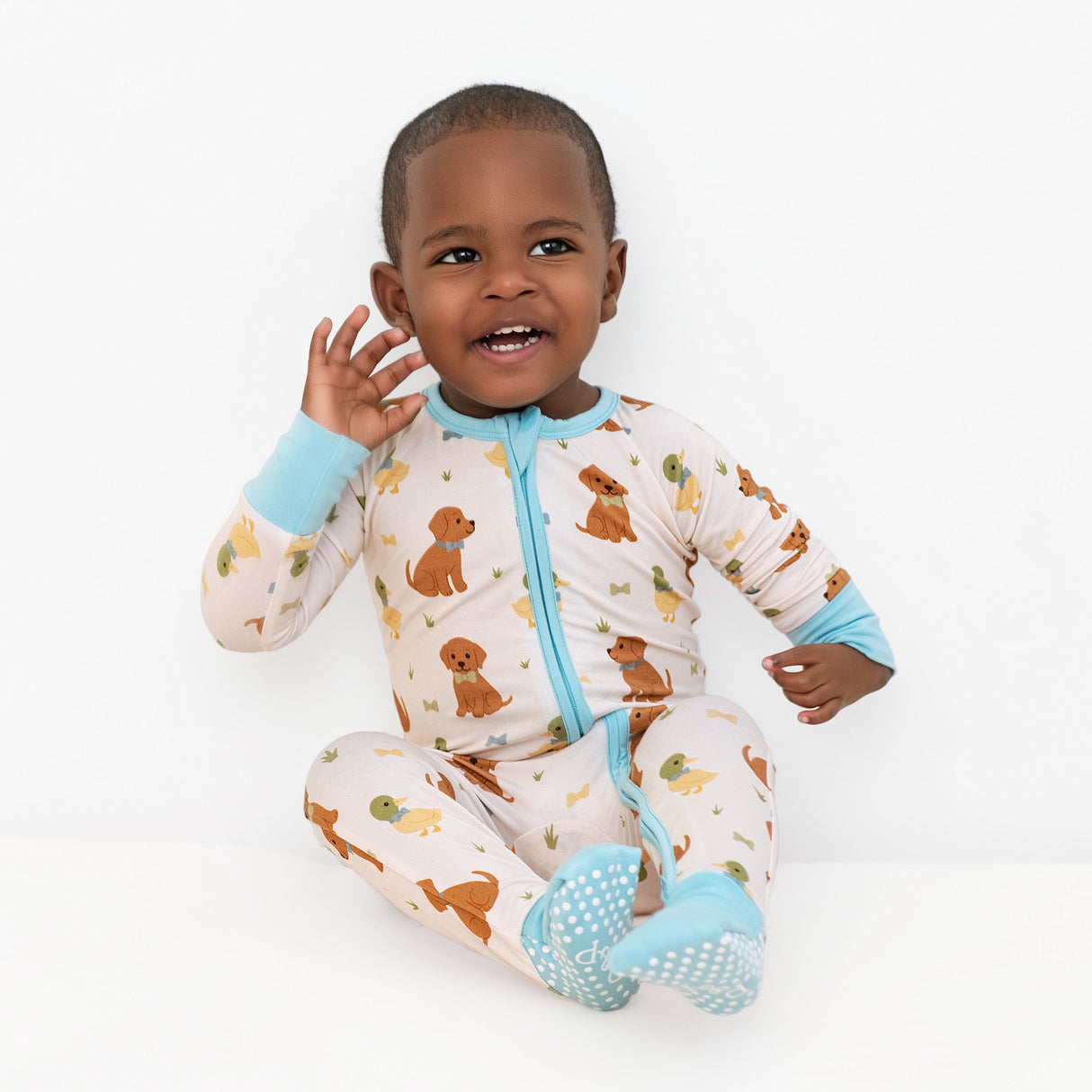 Pearls & Pelicans Southern Beaus Bamboo Zip Up Pajamas