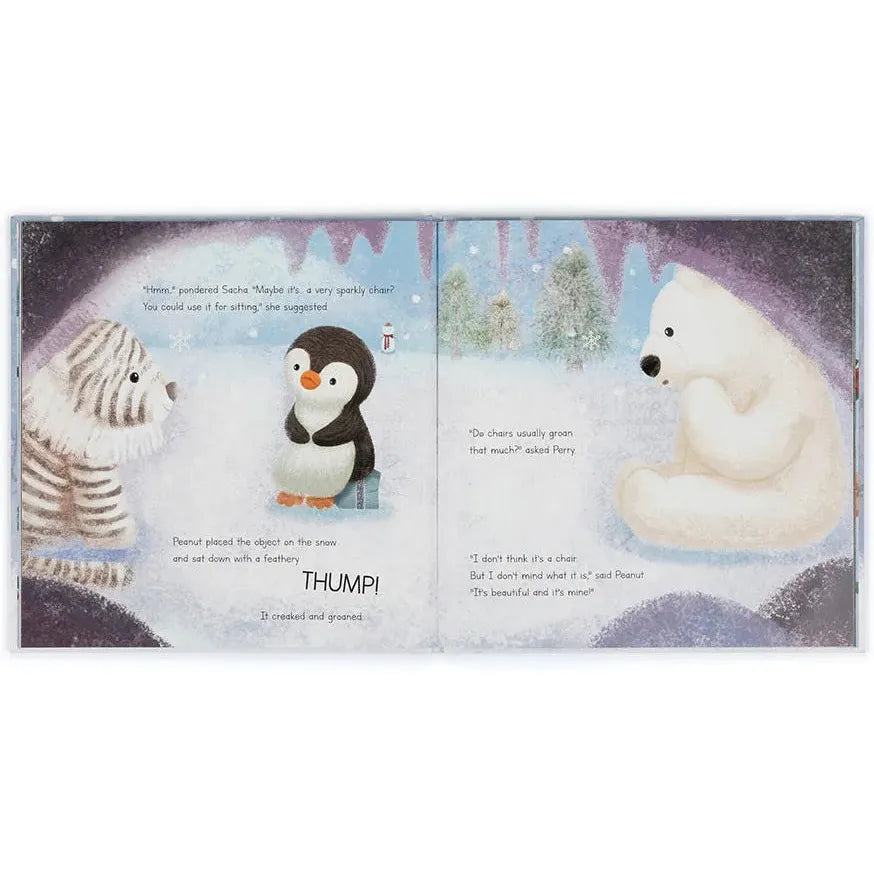 Jellycat Peanut Penguin's Perfect Present Book