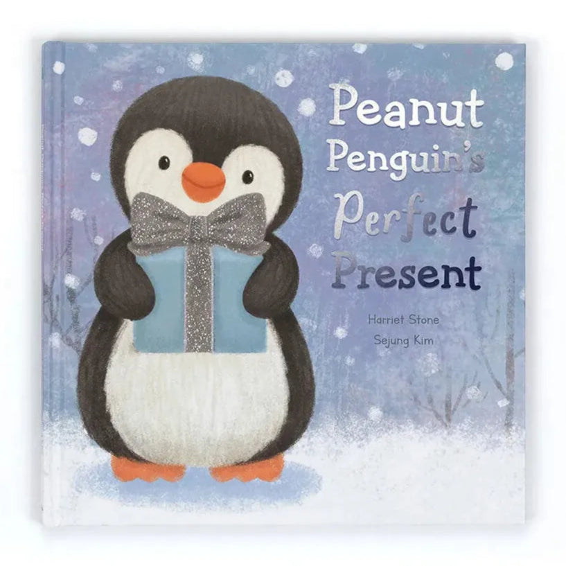 Jellycat Peanut Penguin's Perfect Present Book