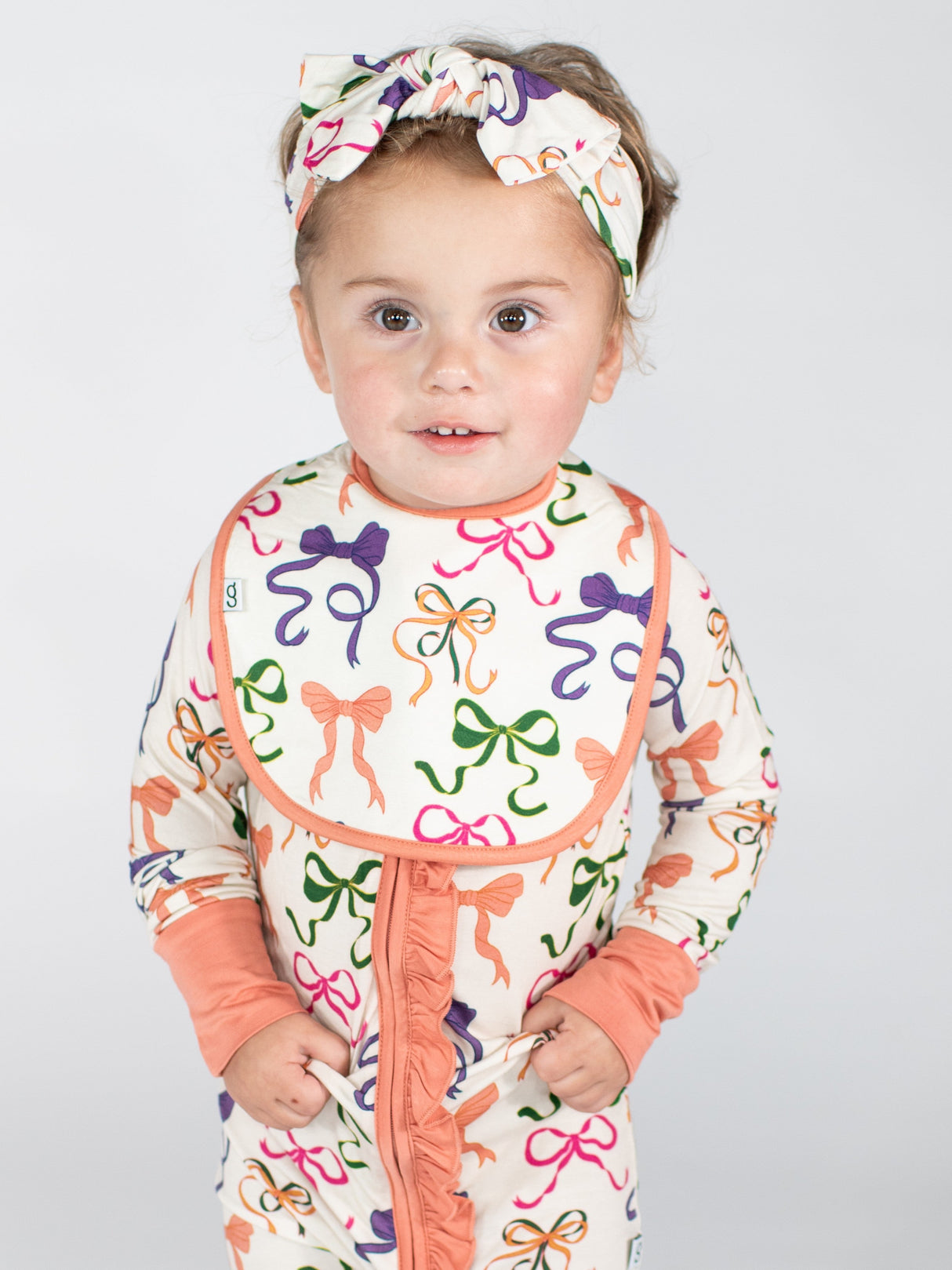 Goosies Bows Bamboo Bib 2 Pack Set