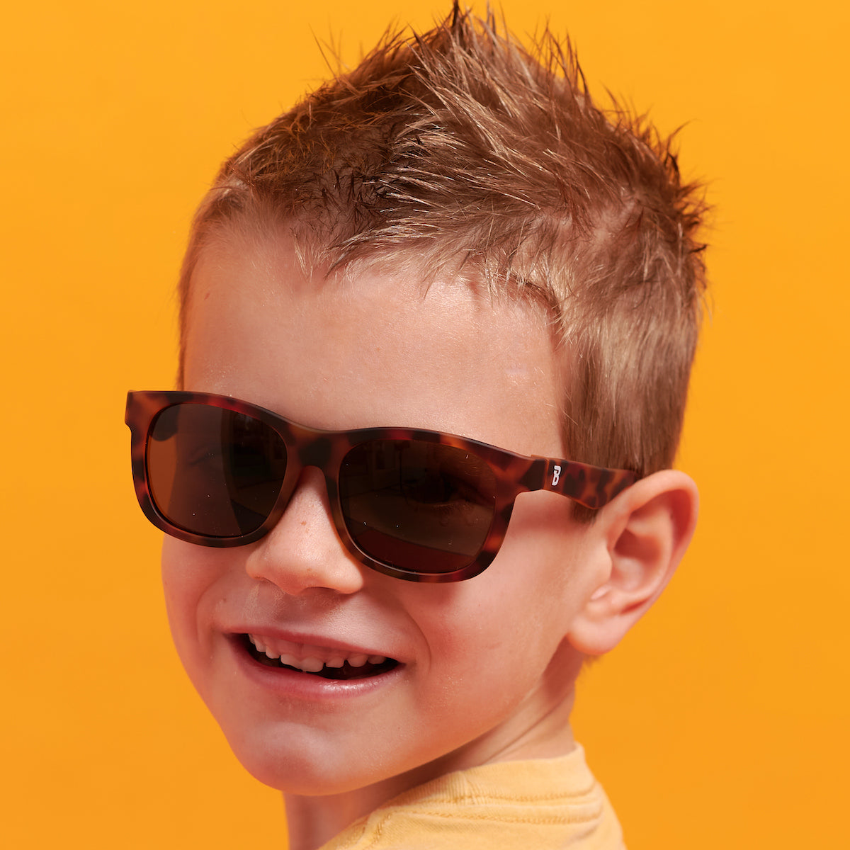 Babiators Polarized Navigator | Classic Tortoise Sunglasses Amber Lens (3-5 years)