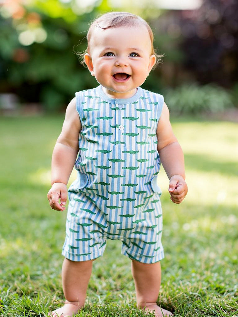 Baby Loren Bayou Kids Pima Romper