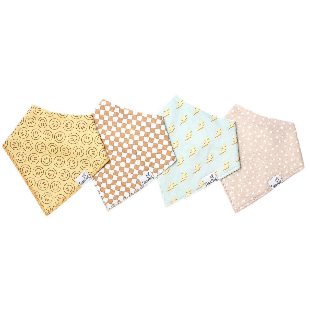 Copper Pearl Baby Bandana Bib 4-Pack Set | Vance