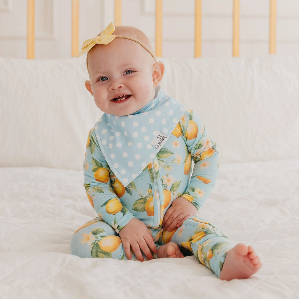 Copper Pearl Baby Bandana Bib 4-Pack Set | Melody