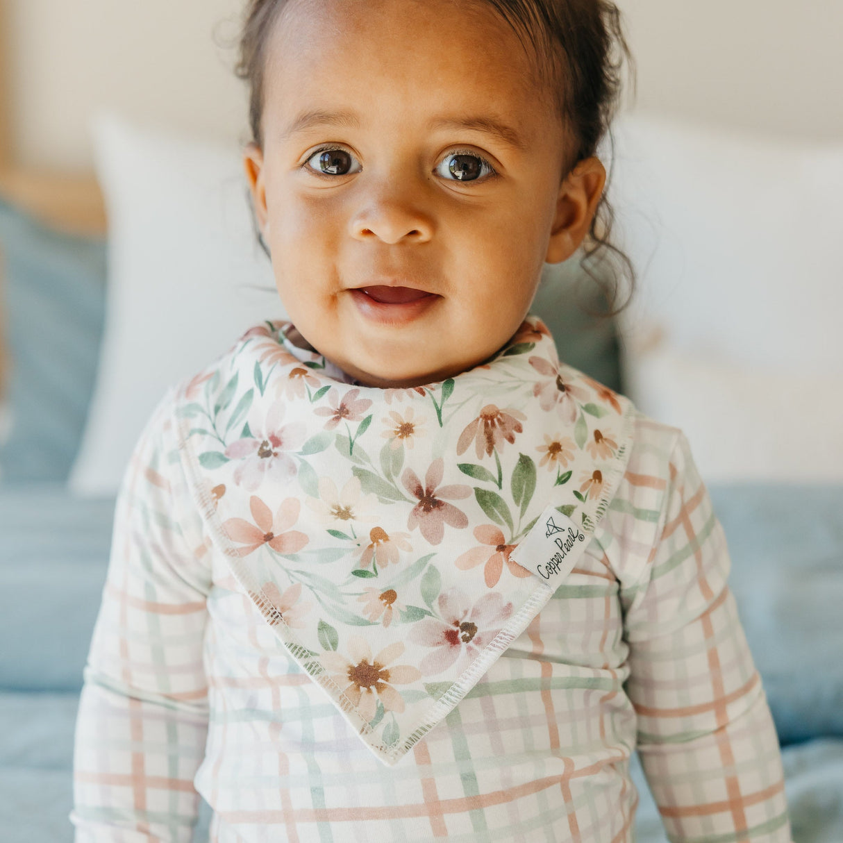 Copper Pearl Baby Bandana Bib 4-pack Set | Natalie