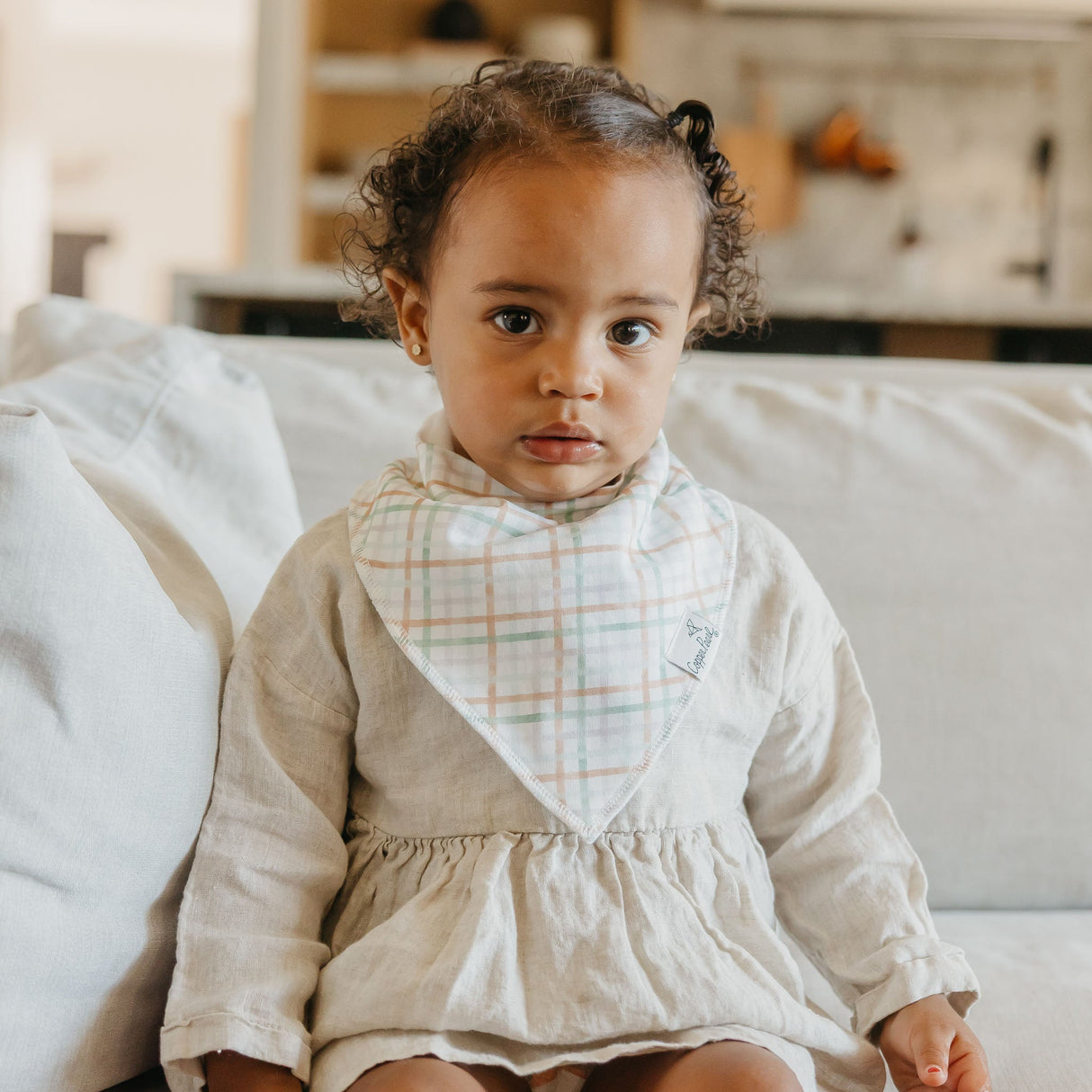 Copper Pearl Baby Bandana Bib 4-pack Set | Natalie